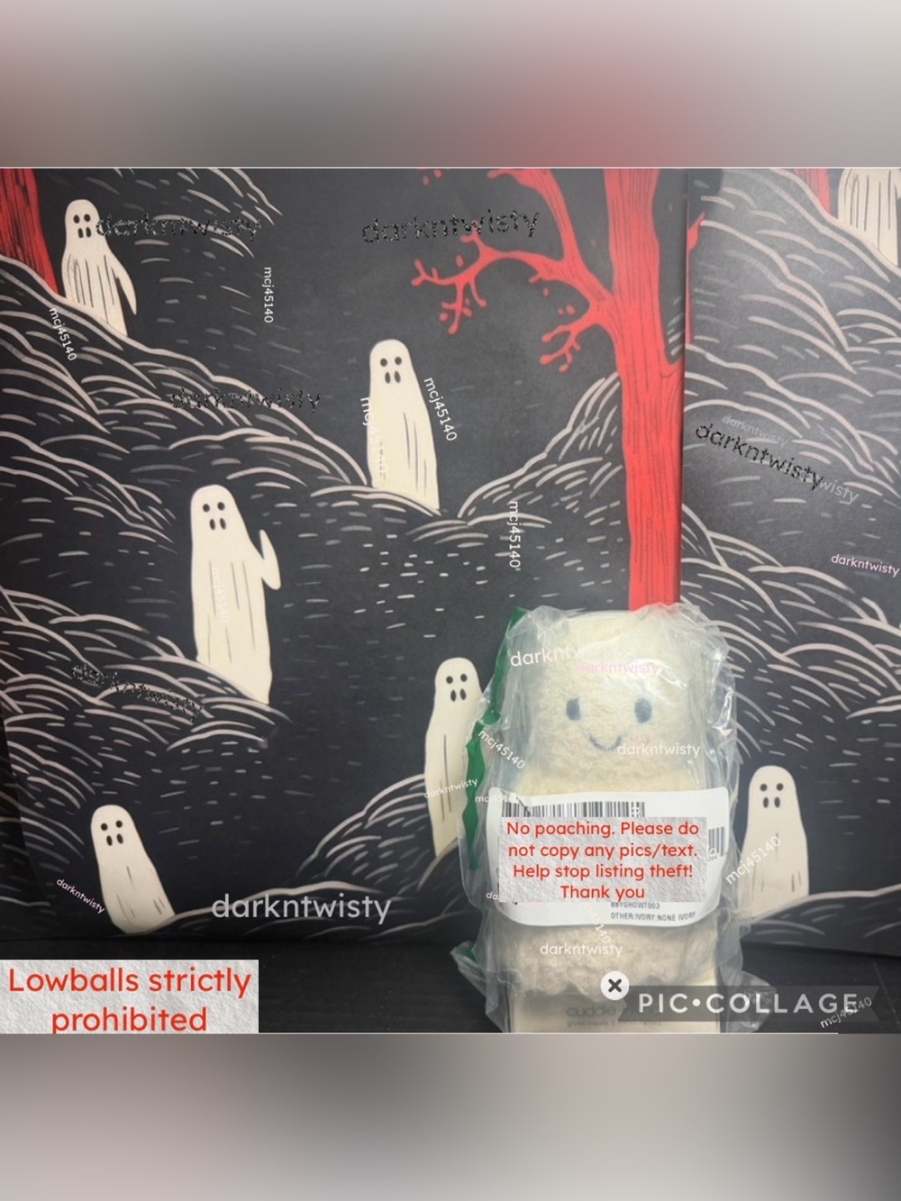 BNWT CUDDLE + KIND SEALED IVORY GHOST DEPT STORE CARDED